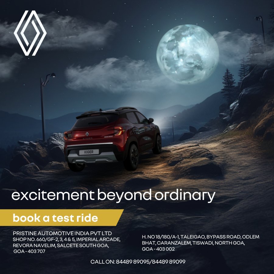 Renault Kiger night-drive creative — excitement beyond ordinary, book a test ride